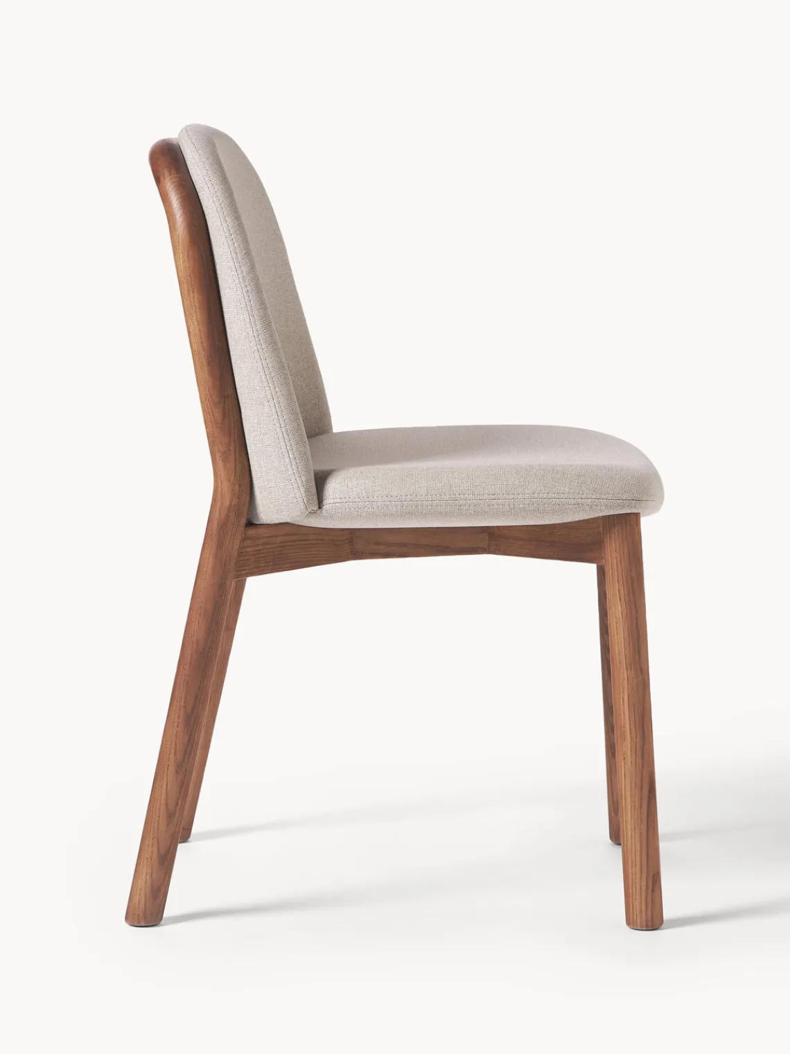 Westwing Collection Silla tapizada de madera de fresno Julie^ Sillas De Madera|Sillas