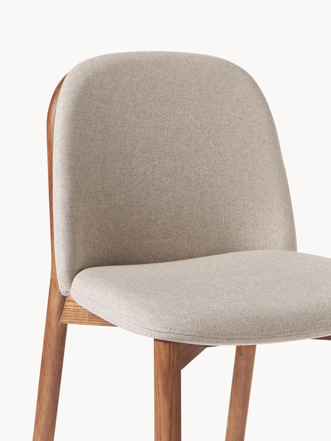 Westwing Collection Silla tapizada de madera de fresno Julie^ Sillas De Madera|Sillas