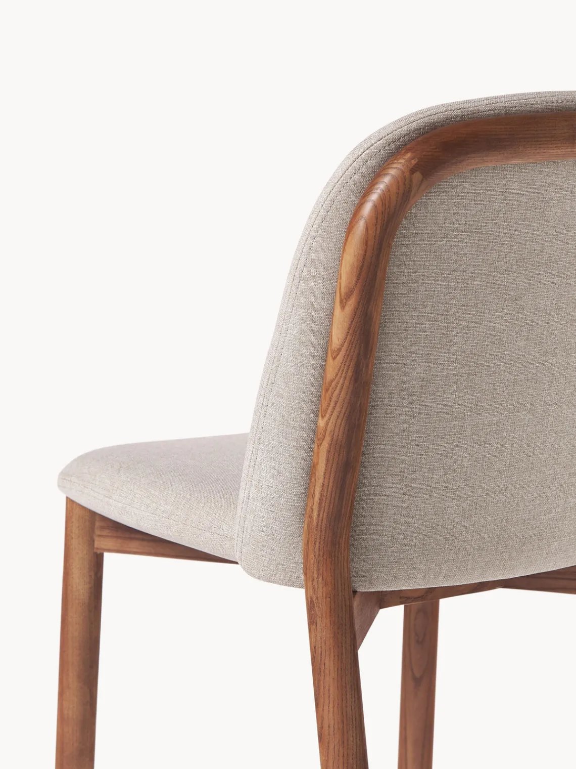 Westwing Collection Silla tapizada de madera de fresno Julie^ Sillas De Madera|Sillas