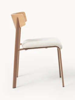 Westwing Collection Silla tapizada de madera de roble Nadia^ Sillas