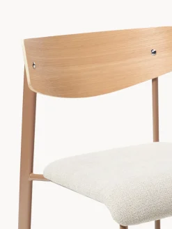 Westwing Collection Silla tapizada de madera de roble Nadia^ Sillas