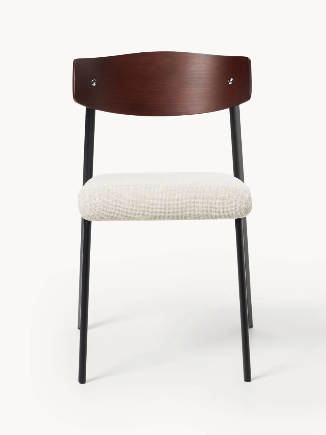 Westwing Collection Silla tapizada de madera de roble Nadia