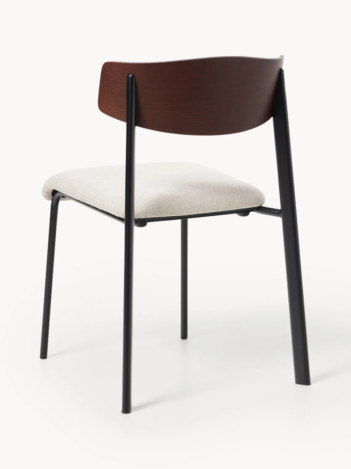 Westwing Collection Silla tapizada de madera de roble Nadia