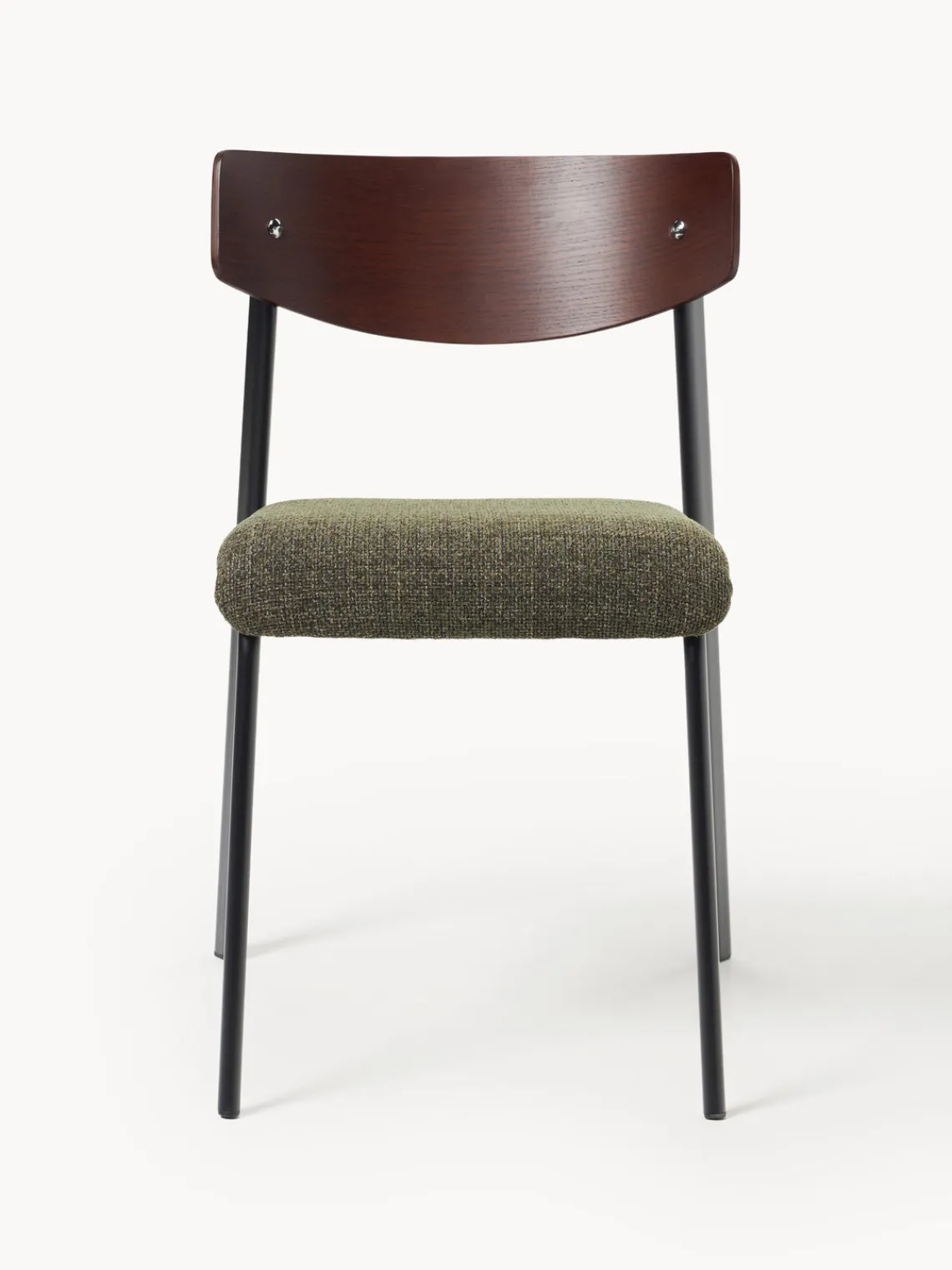 Westwing Collection Silla tapizada de madera de roble Nadia^ Sillas