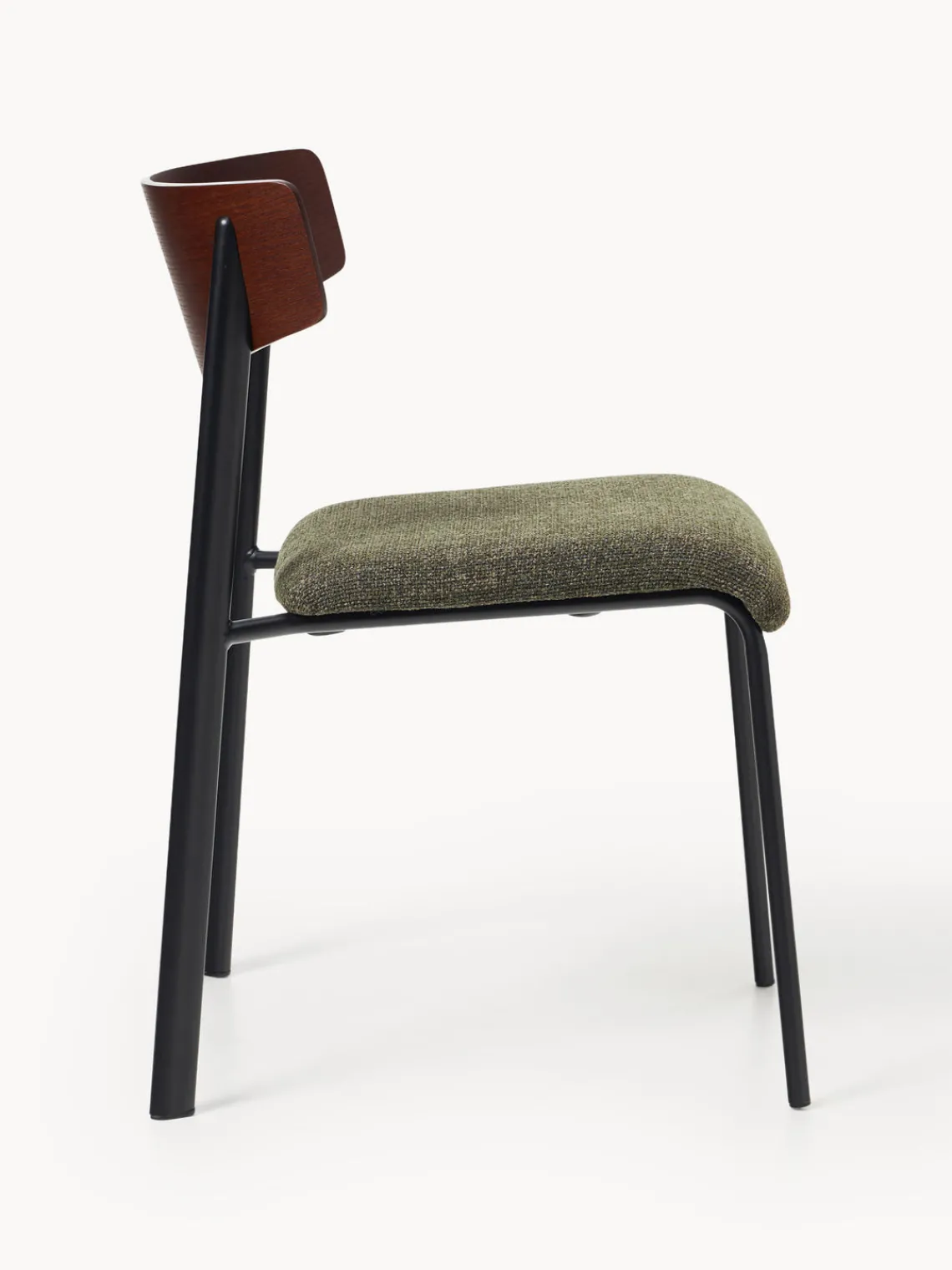 Westwing Collection Silla tapizada de madera de roble Nadia^ Sillas