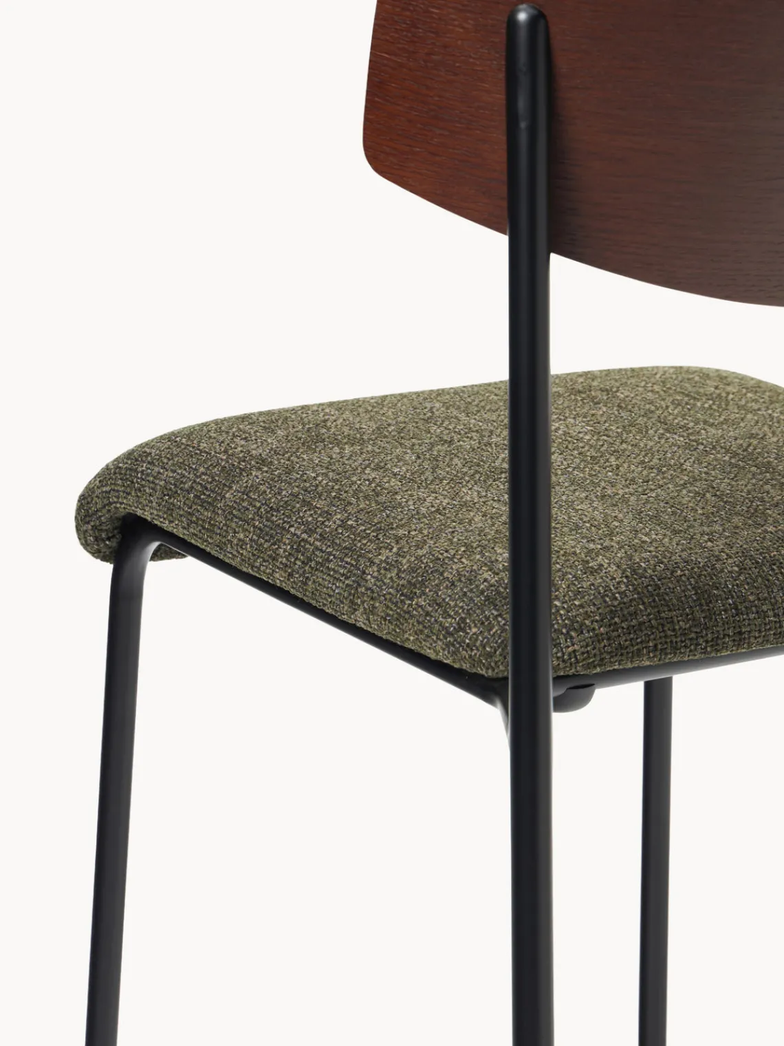 Westwing Collection Silla tapizada de madera de roble Nadia^ Sillas