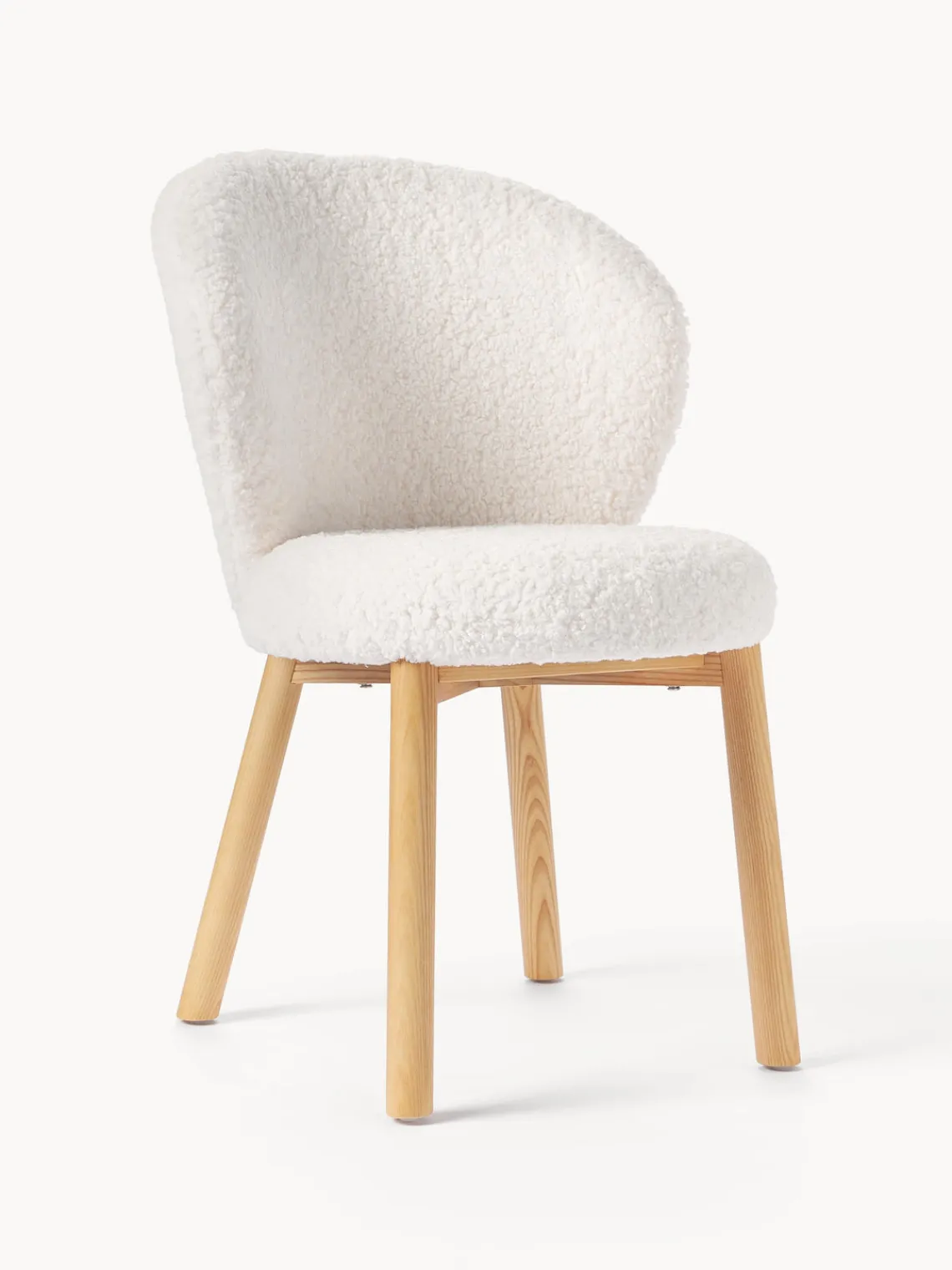 Westwing Collection Silla tapizada en borreguillo Serena^ Sillas