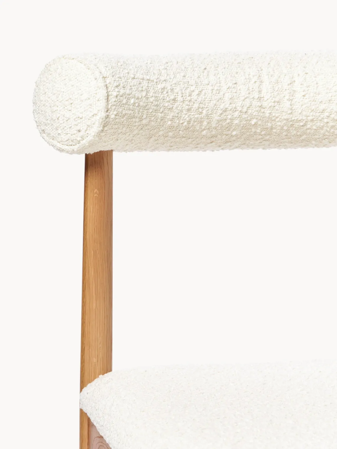 Westwing Collection Silla tapizada en tejido bouclé Diego