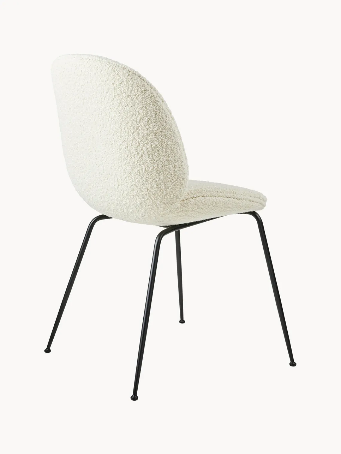 GUBI Silla tapizada en tejido bouclé Beetle^ Sillas