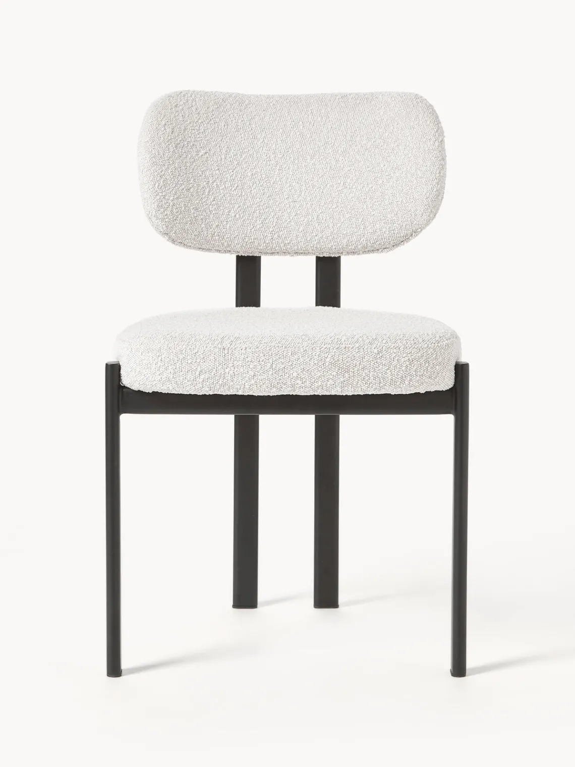 Westwing Collection Silla tapizada en tejido bouclé Adrien