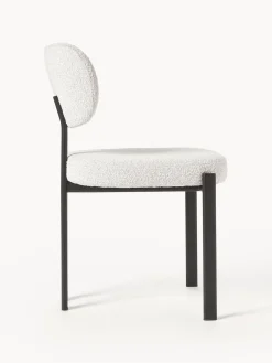 Westwing Collection Silla tapizada en tejido bouclé Adrien