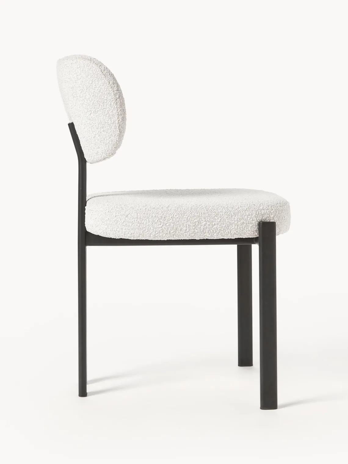 Westwing Collection Silla tapizada en tejido bouclé Adrien