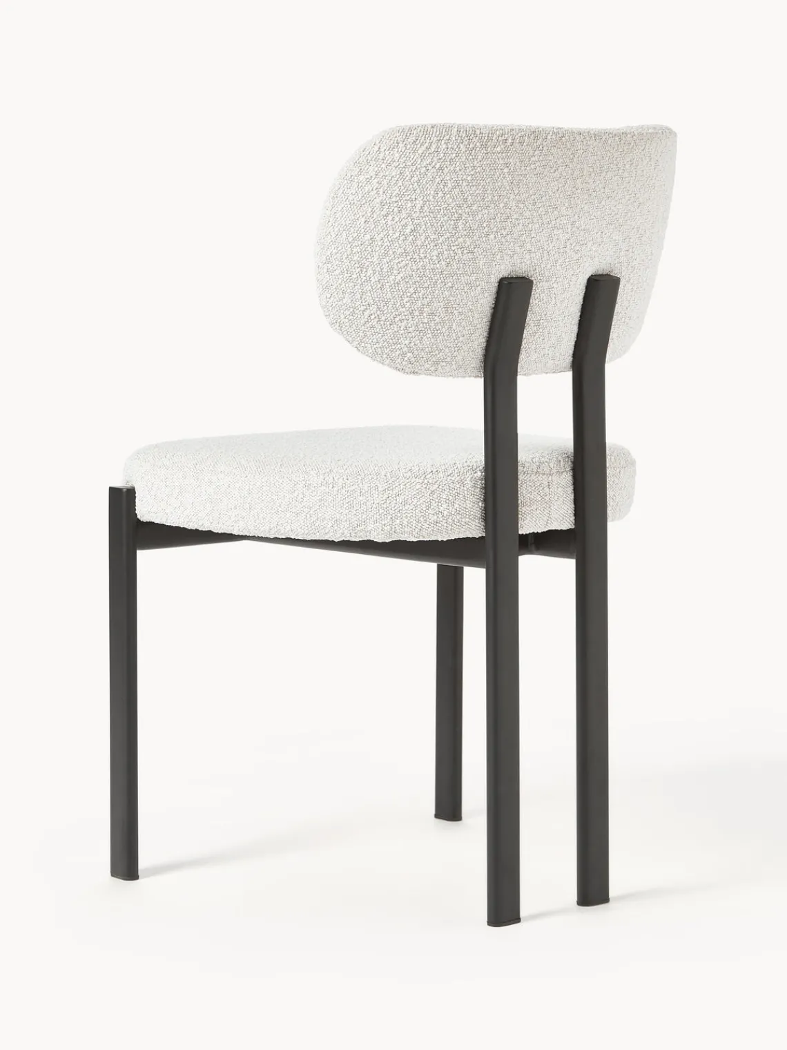 Westwing Collection Silla tapizada en tejido bouclé Adrien