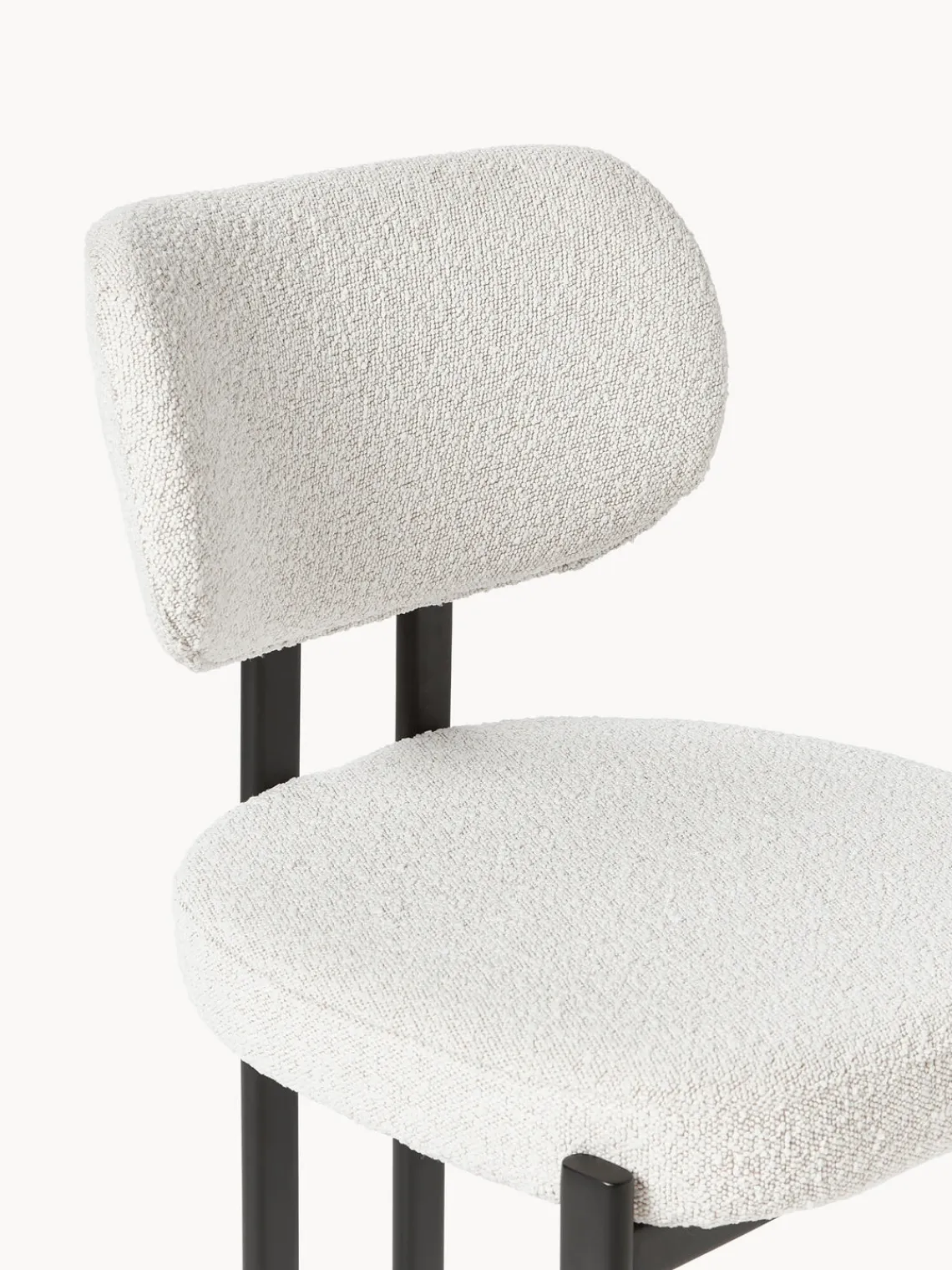 Westwing Collection Silla tapizada en tejido bouclé Adrien