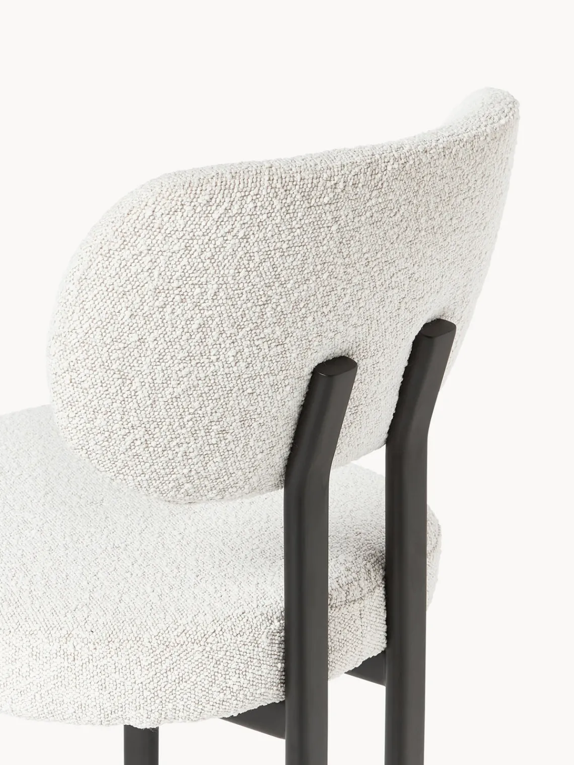 Westwing Collection Silla tapizada en tejido bouclé Adrien