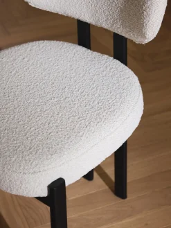 Westwing Collection Silla tapizada en tejido bouclé Adrien
