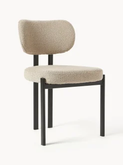 Westwing Collection Silla tapizada en tejido bouclé Adrien