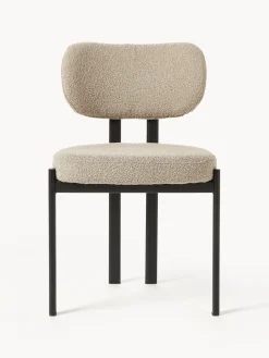 Westwing Collection Silla tapizada en tejido bouclé Adrien