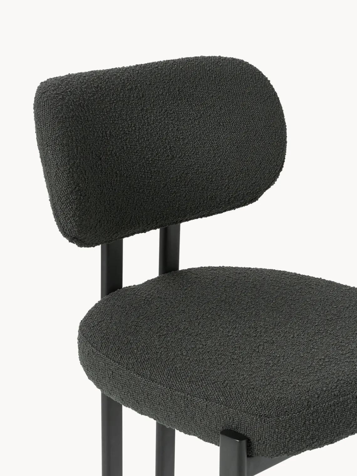 Westwing Collection Silla tapizada en tejido bouclé Adrien^ Sillas