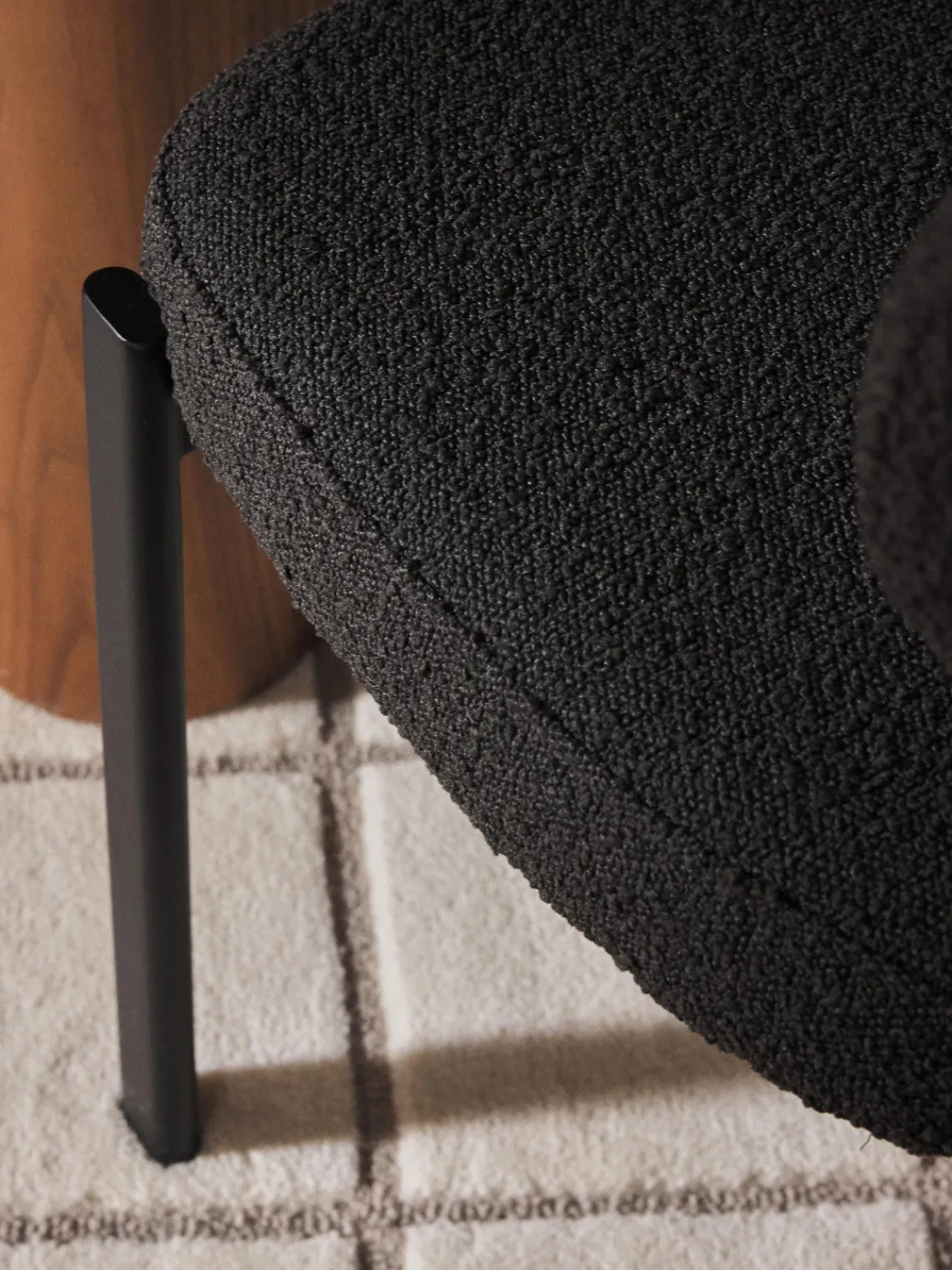 Westwing Collection Silla tapizada en tejido bouclé Adrien^ Sillas