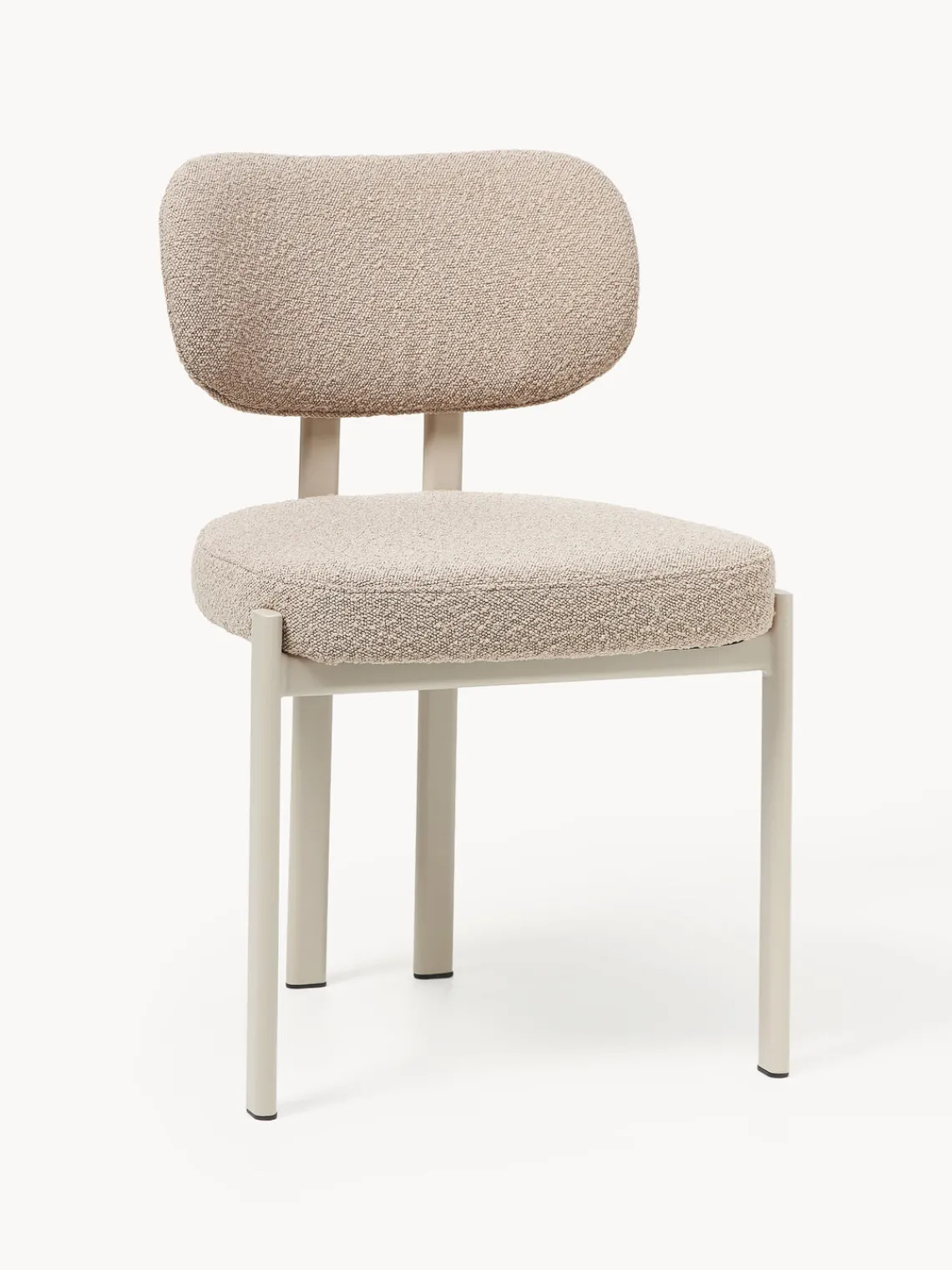 Westwing Collection Silla tapizada en tejido bouclé Adrien^ Sillas