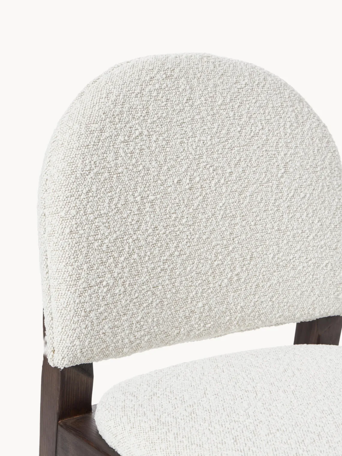 Westwing Collection Silla tapizada en tejido bouclé Neelia