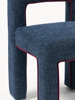 Westwing Collection Silla tapizada en tejido bouclé Ana