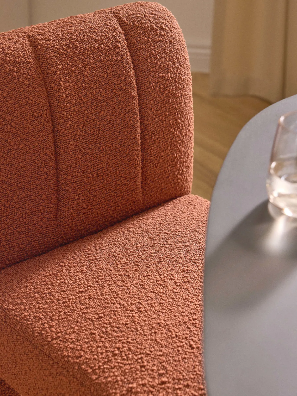 Westwing Collection Silla tapizada en tejido bouclé Lukas^ Sillas