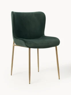 Westwing Collection Silla tapizada en terciopelo Tess