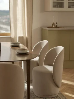 Westwing Collection Silla tapizada en terciopelo Zeyno