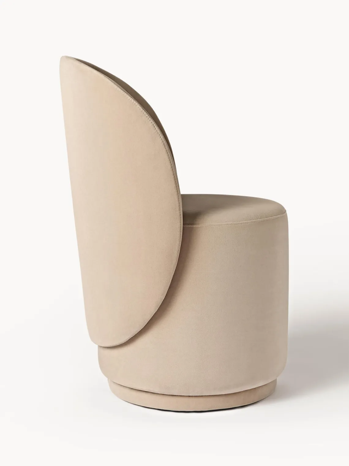 Westwing Collection Silla tapizada en terciopelo Zeyno