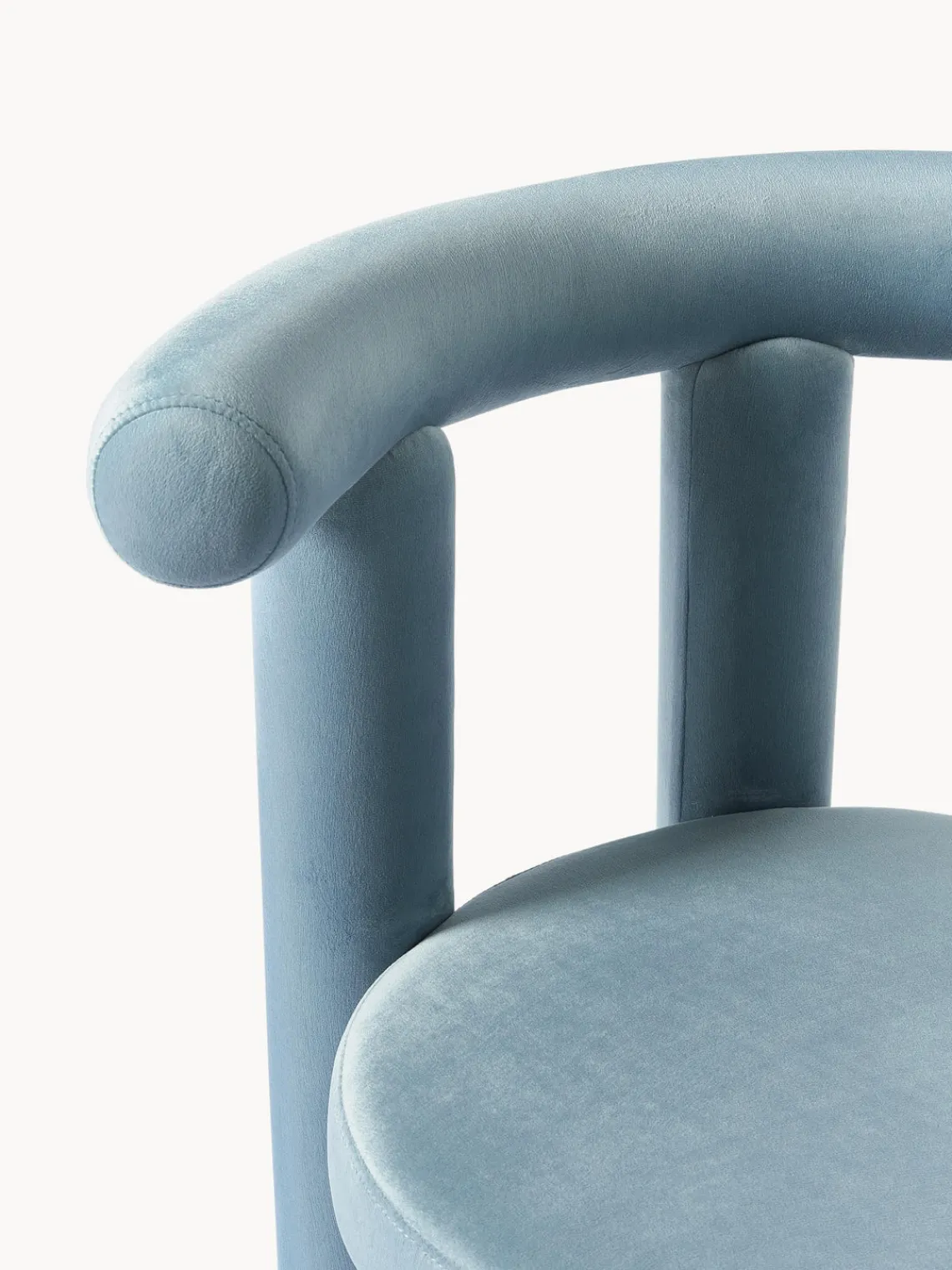 Westwing Collection Silla tapizada en terciopelo Calan