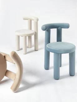 Westwing Collection Silla tapizada en terciopelo Calan