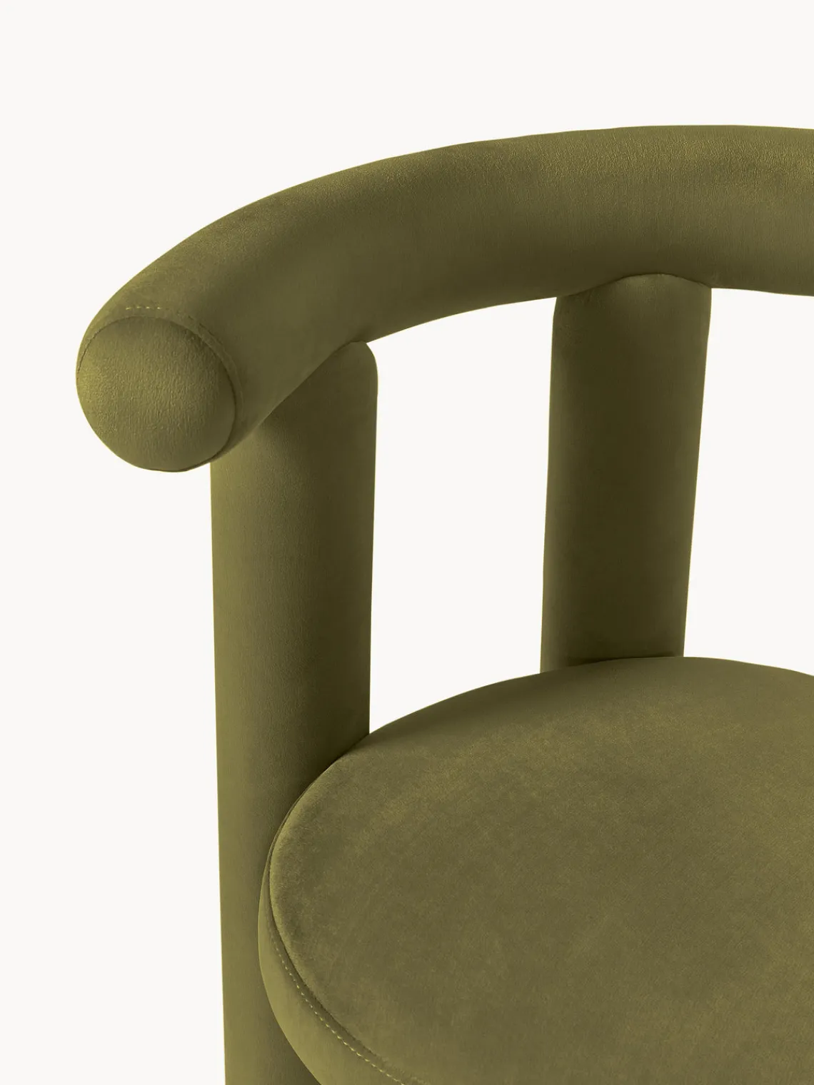 Westwing Collection Silla tapizada en terciopelo Calan