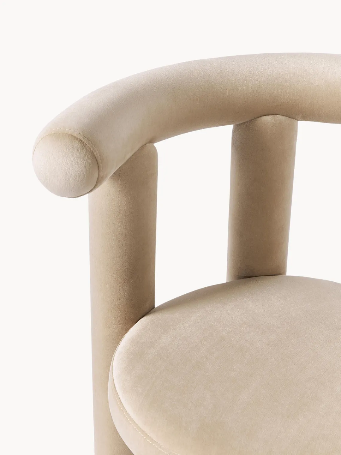 Westwing Collection Silla tapizada en terciopelo Calan^ Sillas