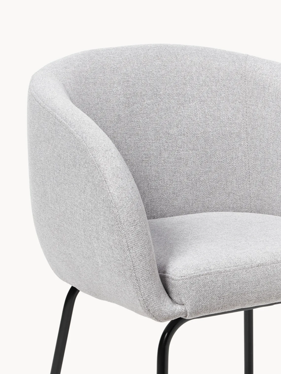 Westwing Collection Sillas con reposabrazos Alani, 2 uds.