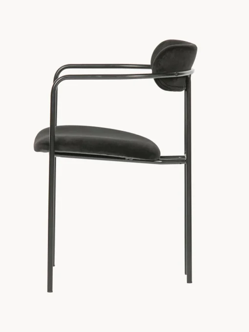 Sillas con reposabrazos de terciopelo Elvy, 2 uds.^ Sillas Con Reposabrazos|Sillas