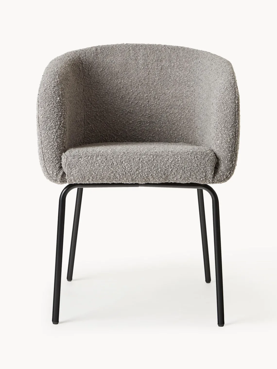 Westwing Collection Sillas con reposabrazos en tejido bouclé Alani, 2 uds.^ Sillas Con Reposabrazos|Sillas