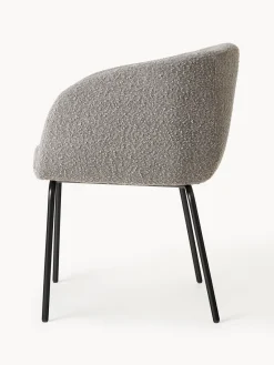 Westwing Collection Sillas con reposabrazos en tejido bouclé Alani, 2 uds.^ Sillas Con Reposabrazos|Sillas