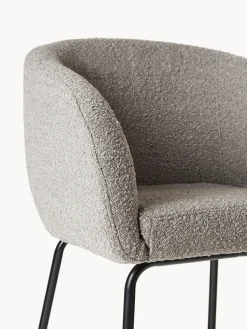 Westwing Collection Sillas con reposabrazos en tejido bouclé Alani, 2 uds.^ Sillas Con Reposabrazos|Sillas