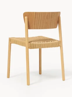 Westwing Collection Sillas de madera y ratán Danny, 2 uds.^ Sillas De Madera|Sillas