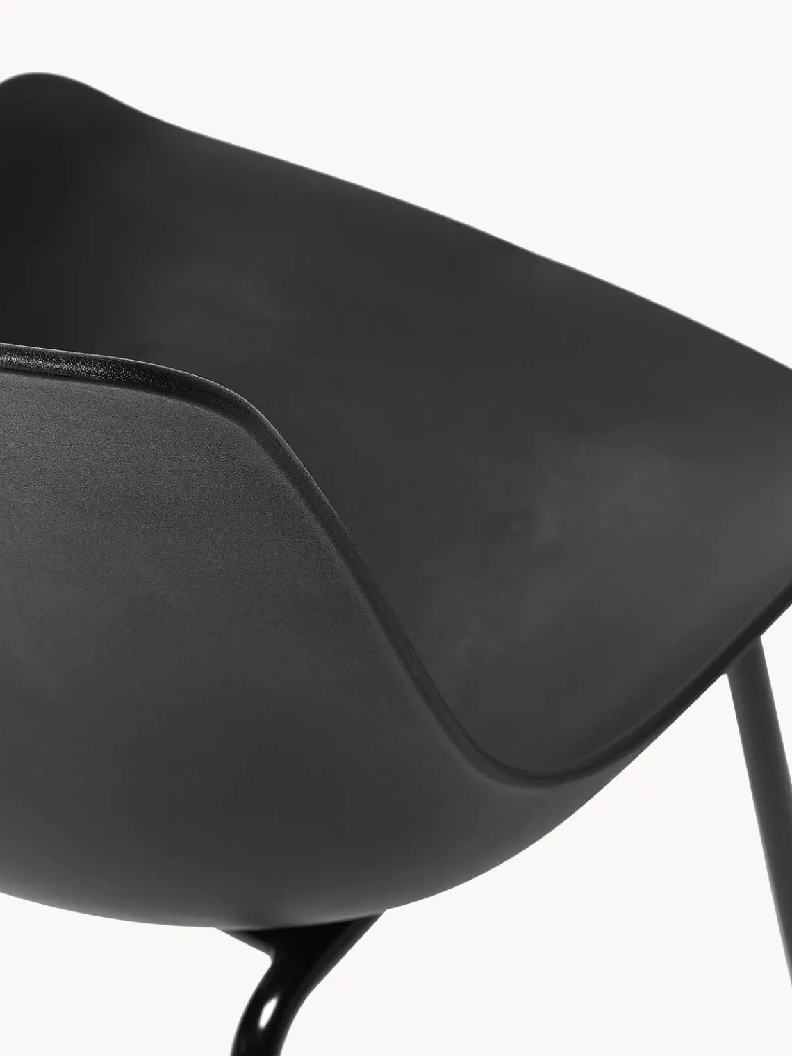 Westwing Collection Sillas de plástico Joe, 2 uds.