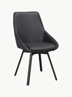 Rowico Home Sillas giratorias de cuero Alison, 2 uds.^ Sillas