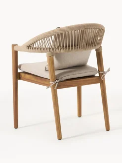 Westwing Collection Sillas para exterior de madera de acacia Marc, 2 uds.