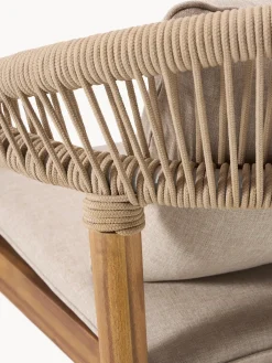 Westwing Collection Sillas para exterior de madera de acacia Marc, 2 uds.