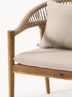 Westwing Collection Sillas para exterior de madera de acacia Marc, 2 uds.