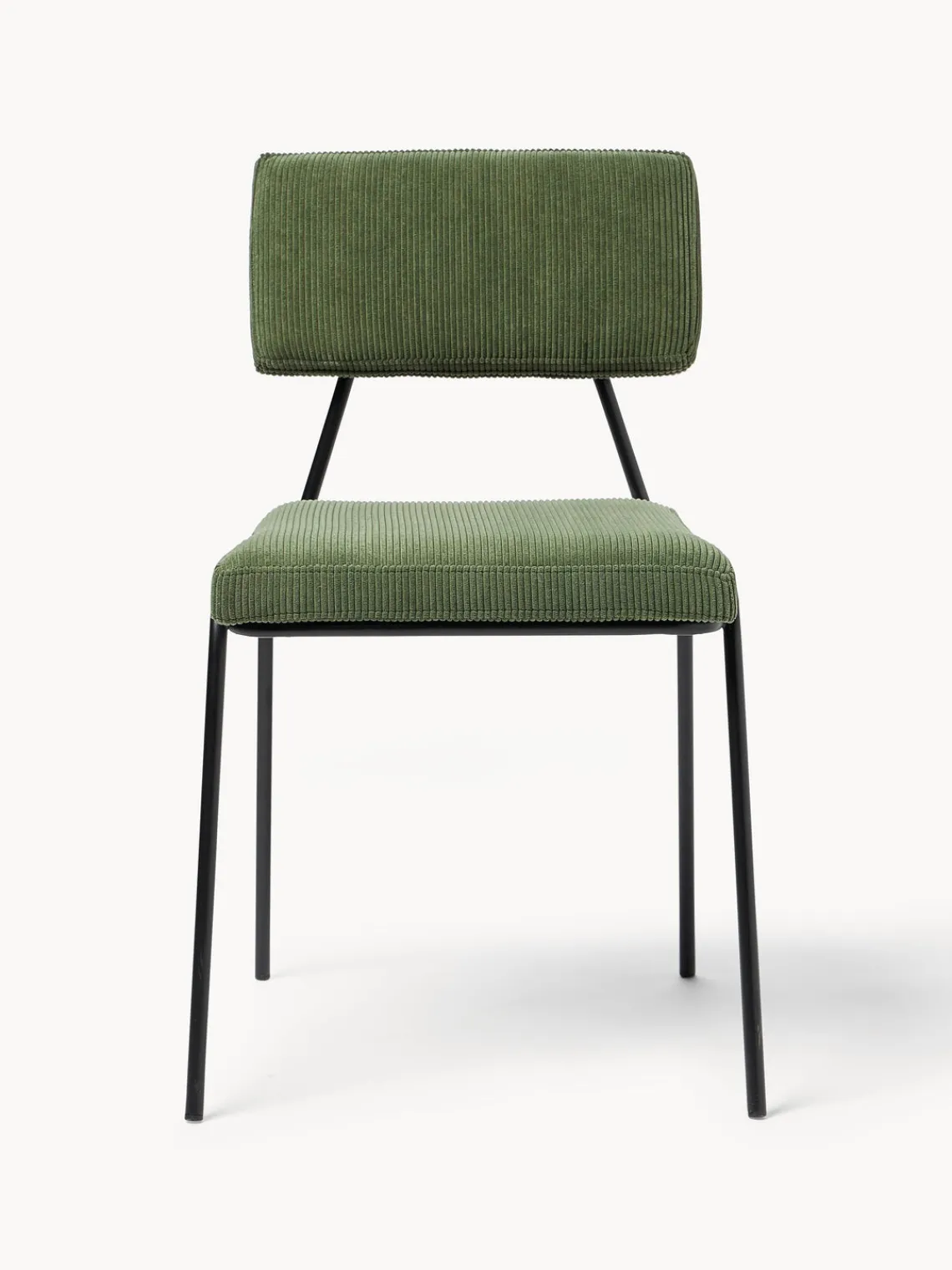 Westwing Collection Sillas tapizadas de pana Mats, 2 uds.^ Sillas