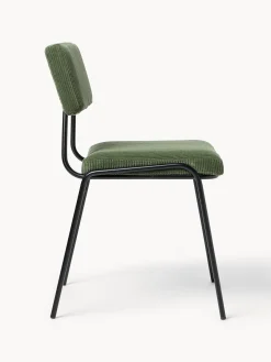 Westwing Collection Sillas tapizadas de pana Mats, 2 uds.^ Sillas