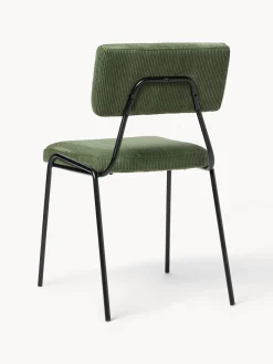 Westwing Collection Sillas tapizadas de pana Mats, 2 uds.^ Sillas