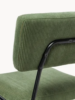 Westwing Collection Sillas tapizadas de pana Mats, 2 uds.^ Sillas